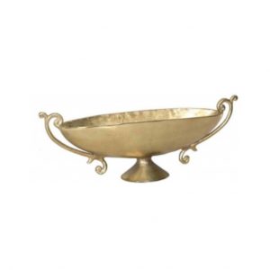 GOLD COMPOTE OBLONG  22"