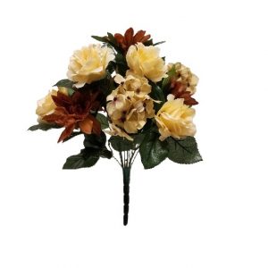 PECAN DAHLIA ROSE HYDRANGEA x 13 Stems