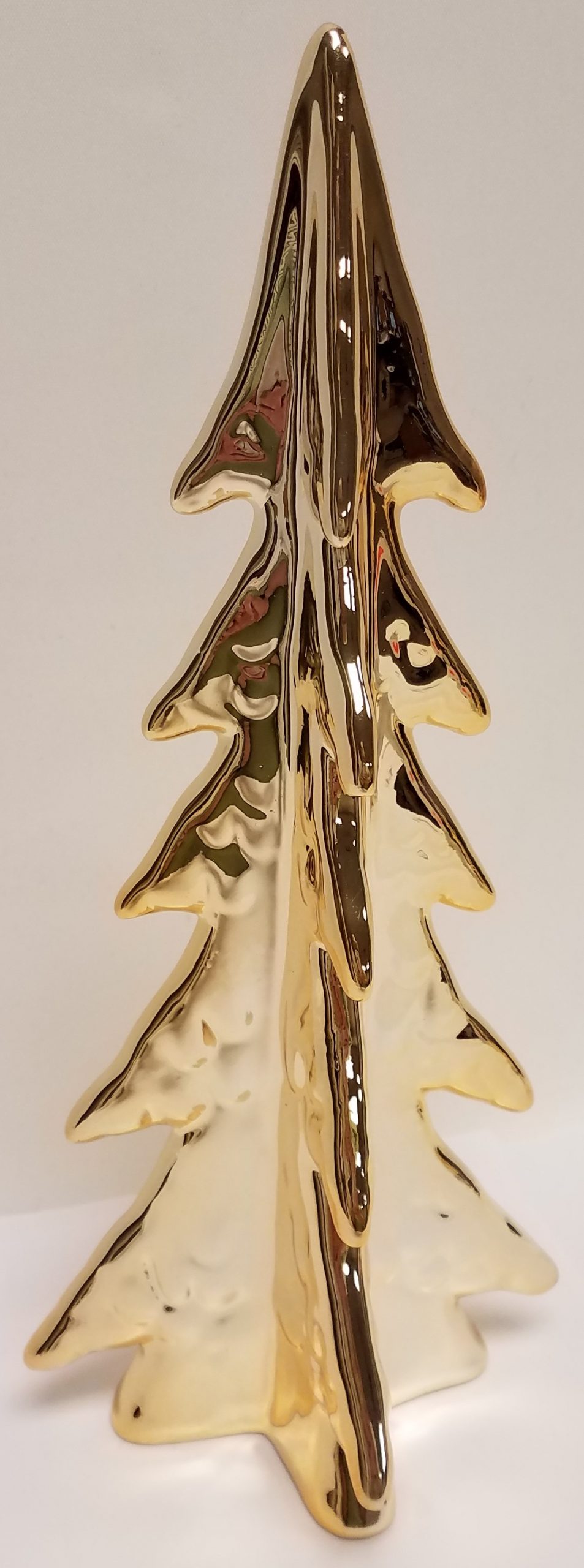 43-32113 12″ 3-D GOLD CERAMIC TREE