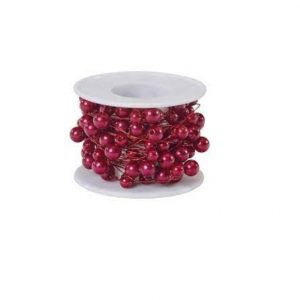 RED BEADED WIRE/26FT
