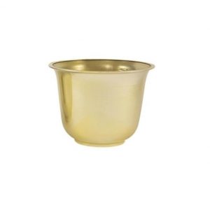 GOLD LARGE SPUN PLANTER  6"