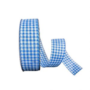 WBLUE-WHITE GINGHAM/50YD