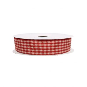 RED-WHITE GINGHAM/50YD