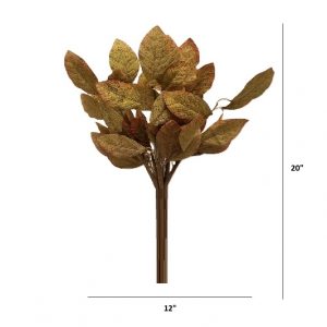 GREEN LAUREL LEAF BUNDLE x 6 Stems