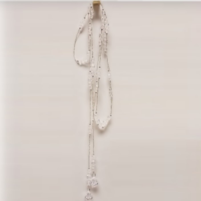 CLEAR BEADED GARLAND / 3yd