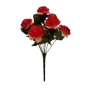 RED FRENCH RANUNCULUS BUSH  x 9 Stems
