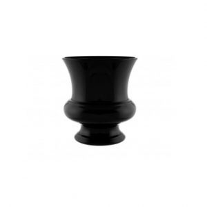 BLACK DESIGNER URN SINGLE / 7 3/4"