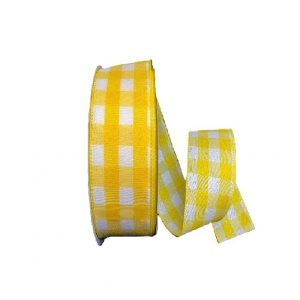 DAFFODIL WHITE BUFFALO PLAID/50YDS