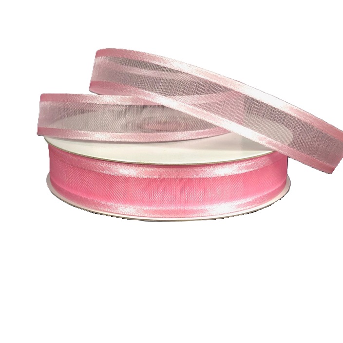 PINK SHEER/SATIN RIBBON/5/8"