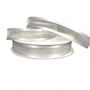 SILVER SHEER/SATIN RIBBON/5/8"