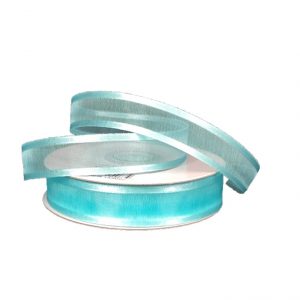 AQUA SHEER/SATIN RIBBON/5/8"