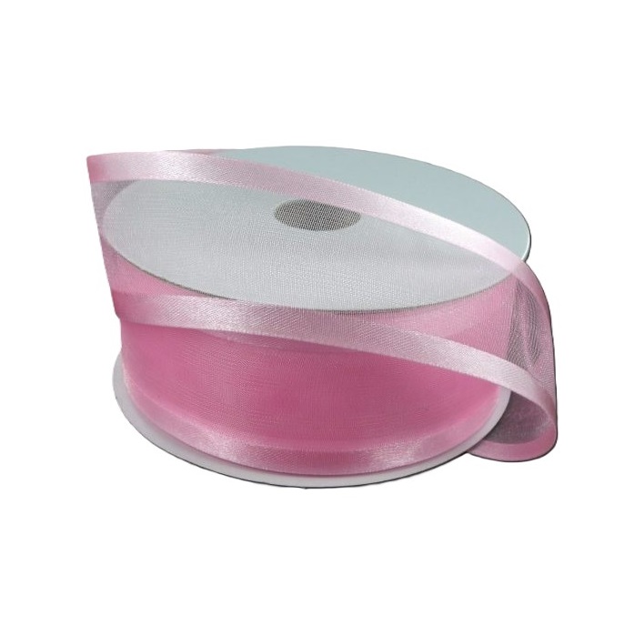 PINK SHEER/SATIN RIBBON/1.5"