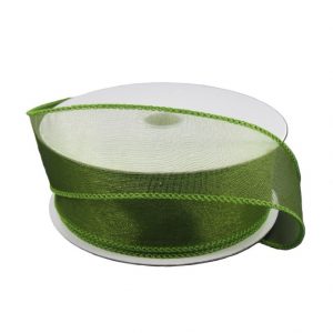 MOSS SHEER WIRED RIBBON/1.5"