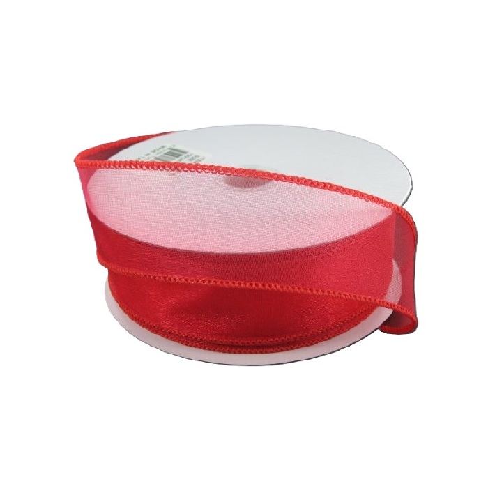 MELON SHEER WIRED RIBBON/1.5"