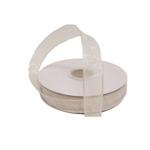 WHITE SHEER/WIRED/5/8"