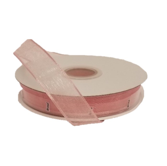 PINK SHEER/WIRED/5/8"