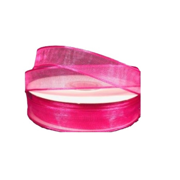 FUCHSIA SHEER/WIRED/5/8"