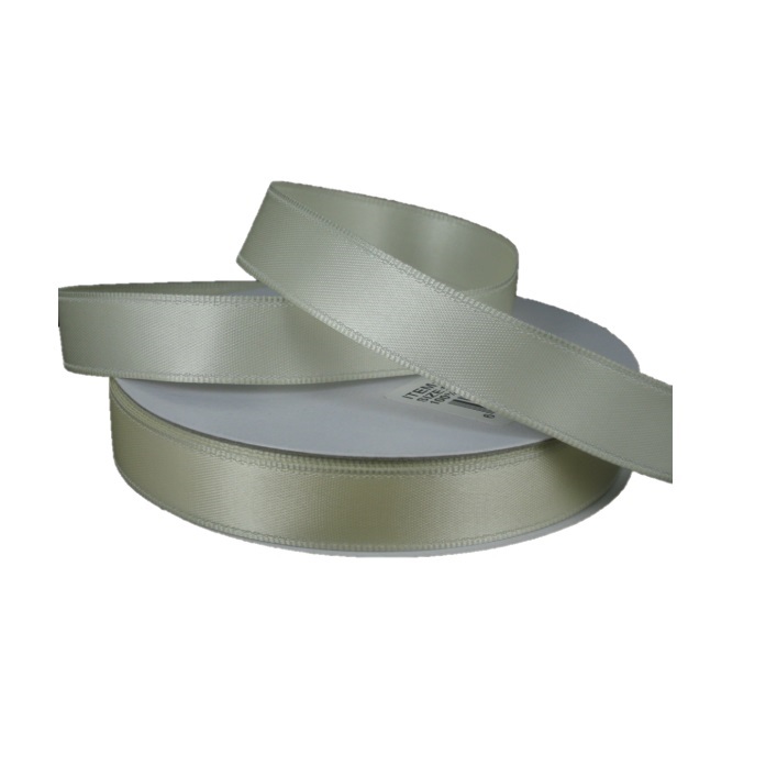 IVORY DOUBLE FACED SATIN/WIRED/5/8"