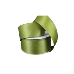 MOSS DOUBLE FACED SATIN/WIRED/1.5"
