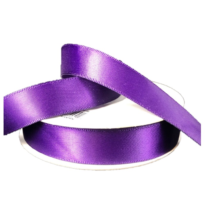 EGGPLANT DOUBLE FACED SATIN/UNWIRED/5/8"