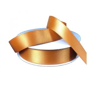 COPPER DOUBLE FACED SATIN/UNWIRED/5/8"