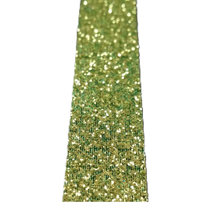 LIME GREEN GLITTER/5/8"