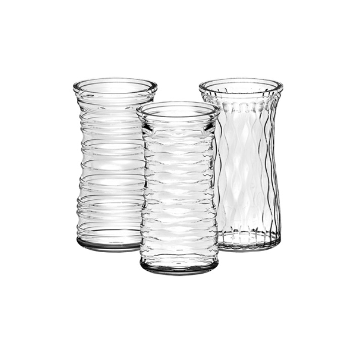 ROSE VASE ASSORTED/9"  CASE x 12