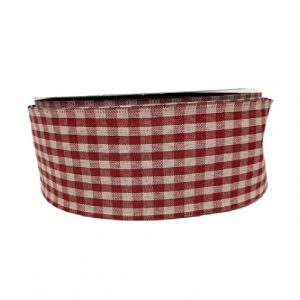 RED IVORY BIGGY GINGHAM / 50YD