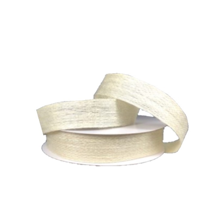 IVORY BURLAP JUTE/7/8"