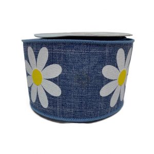 ROYAL BLUE DAISY FLOWER /10YD