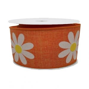 DAISY FLOWER ON ROYAL/10YD