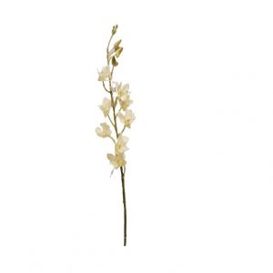 WHITE DENDROBIUM ORCHID SPRAY STEM / 37"