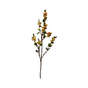 YELLOW PEACH BERRY SPRAY / 32"