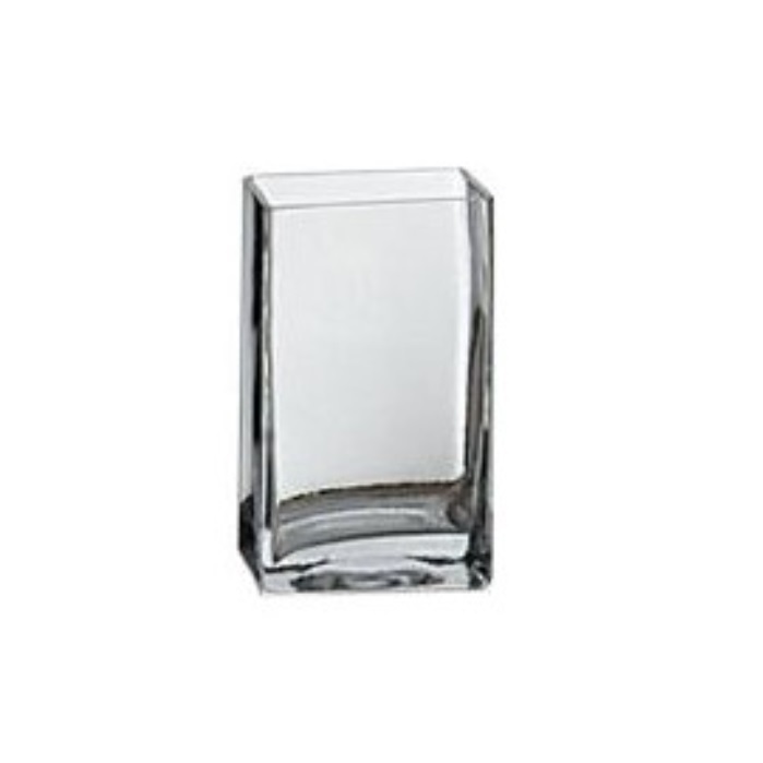 SQUARE VASE/ 8"x4"x4"