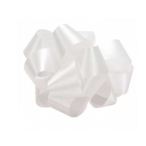 WHITE ACETATE SATIN/2.5"