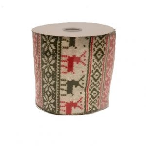 DEER SNOWFLAKE RIBBON /10 yds