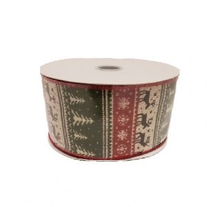 CANVAS MOSS-RED DEER SWEATER / 10 yds