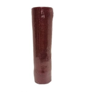 DECOR MESH BURGUNDY W/METALLIC STRIPE /21"