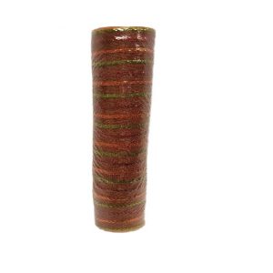 DECOR MESH BROWN W/ORG,LIME,RED / 21"