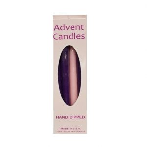 CANDLES ADVENT 12" SET OF 4