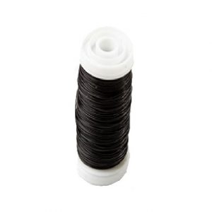 BLACK METALLIC WIRE/24G