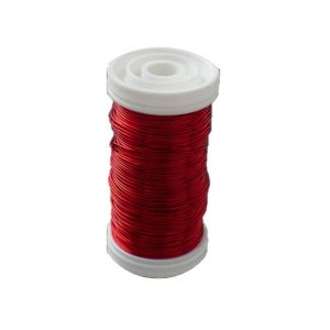 RED METALLIC WIRE/24G