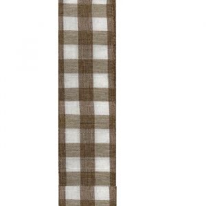 DARK TAN& WHITE CLASSICAL CHEX