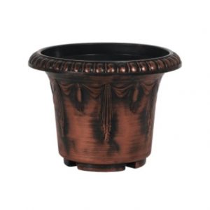 COPPER WASHED ROUND PLANTER/9.25"