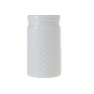 WHITE HOBNAIL JAR / 7.5"