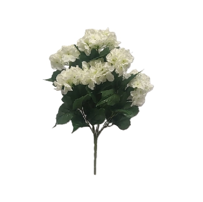 WHITE HYDRANGEA BUSH x 7 Stems