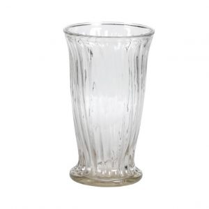 ROUND GLASS VASE/11.75"