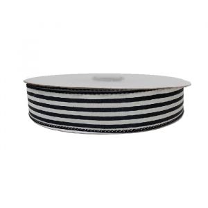 BLACK/WHITE CABANA STRIPE