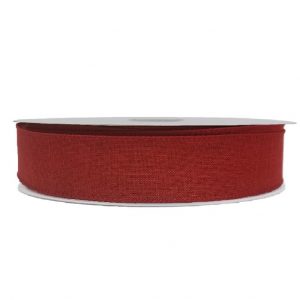 RED POLY LINEN/1.5"