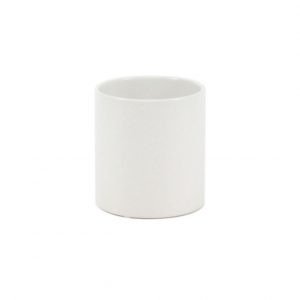 WHITE CERAMIC CYLINDER / 5"